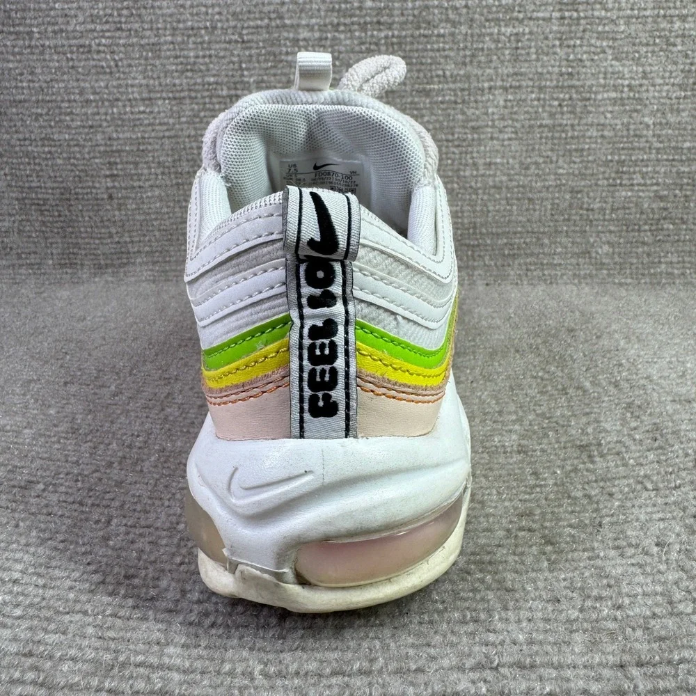 Nike Air Max 97 Womens 7.5‎ White Green Pink FD0870-100 Sneakers